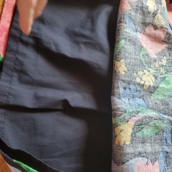 J Crew Floral Print Linen Elastic Waist Womens Skirt Size 10 - Picture 3 of 4